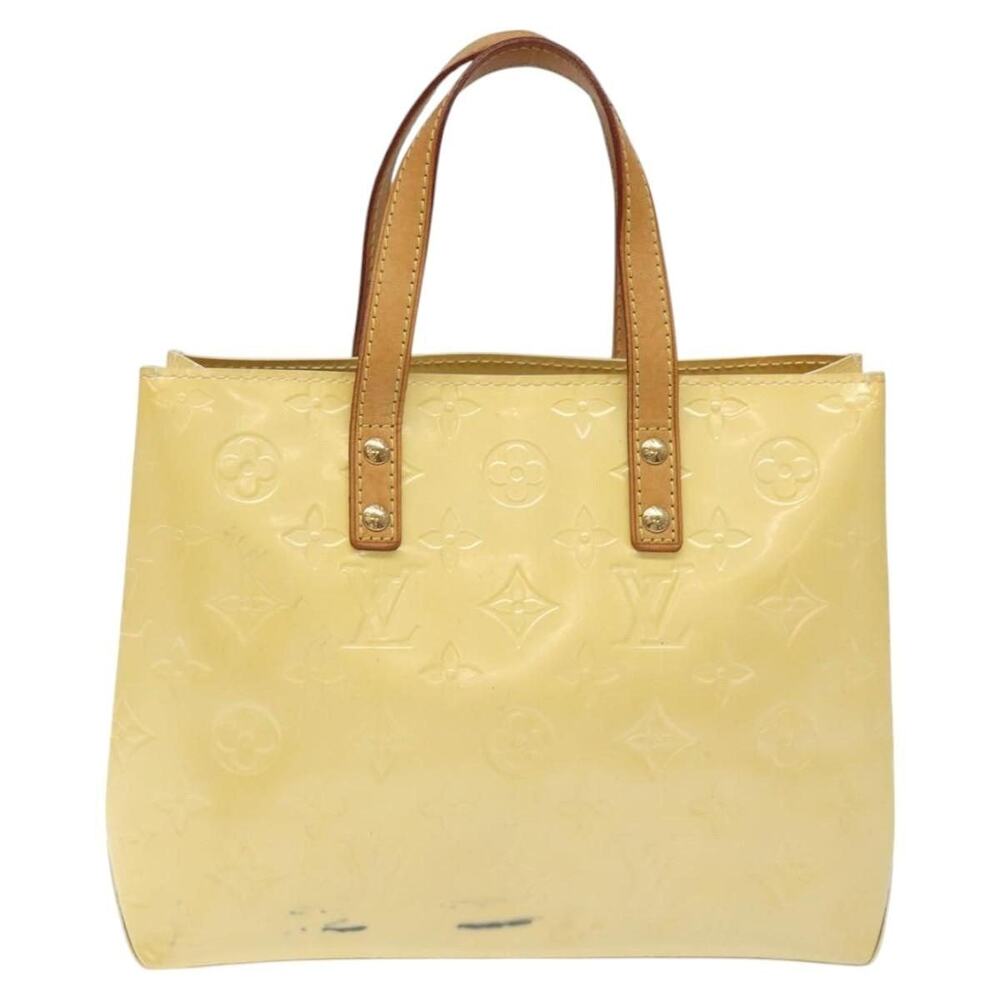 Louis Vuitton Monogram Vernis Reade PM Handbag Perle White